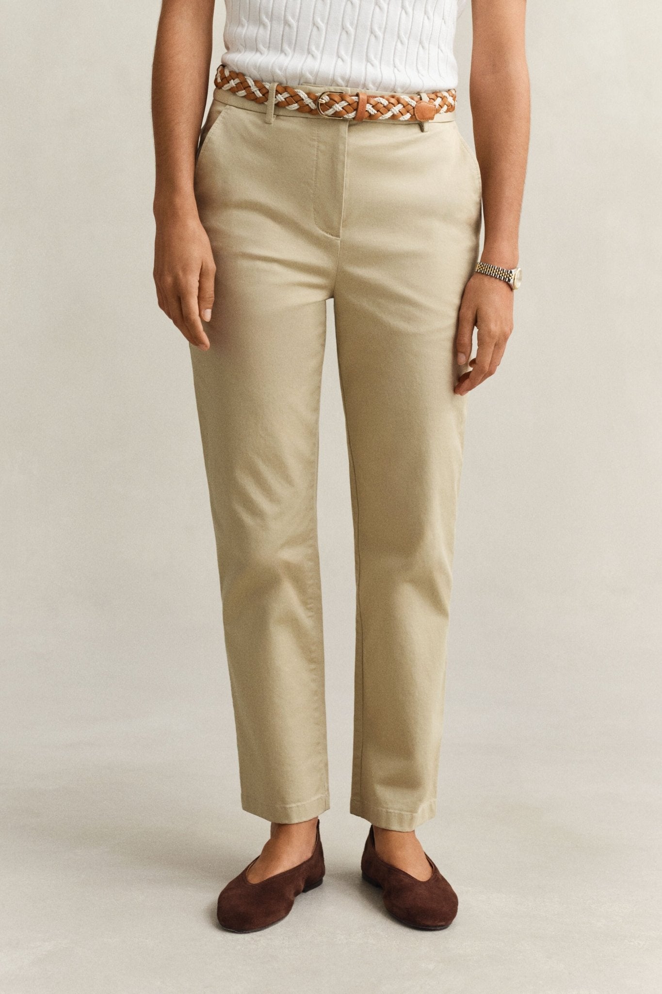 Young Ideas & Henmores - Slim Chinos - 200 Oat Beige - 36
