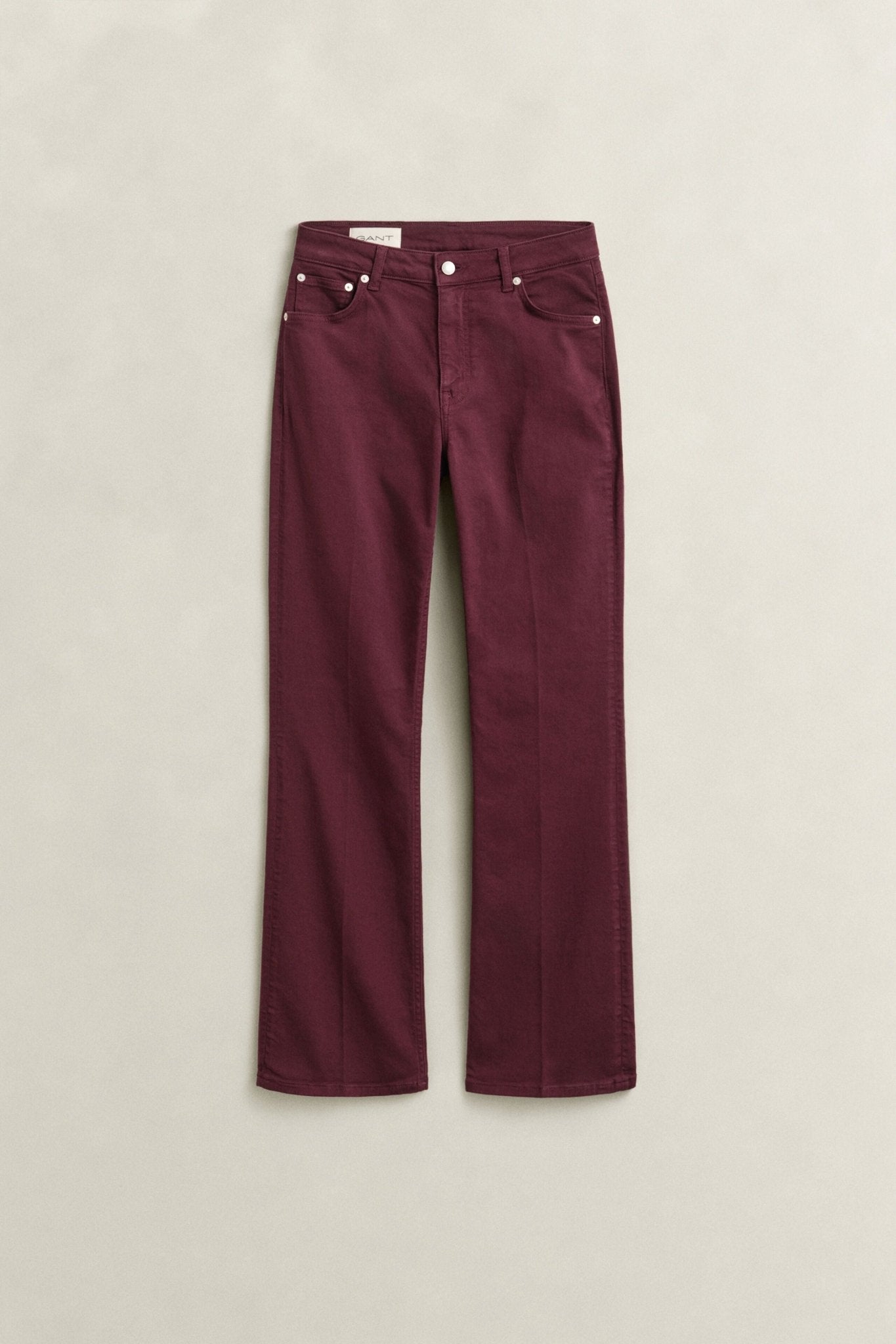 Young Ideas & Henmores -Slim Flare Color Jeans -667 Darkened Wine -27