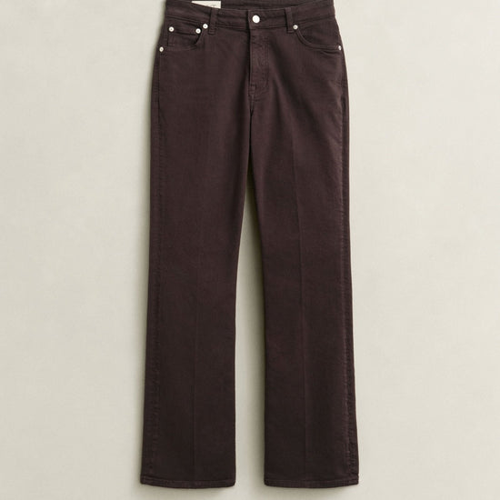 Young Ideas & Henmores -Slim Flare Color Jeans -202 Deep Brown -27