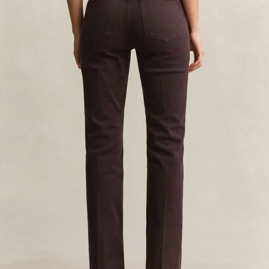 Young Ideas & Henmores -Slim Flare Color Jeans -202 Deep Brown -27