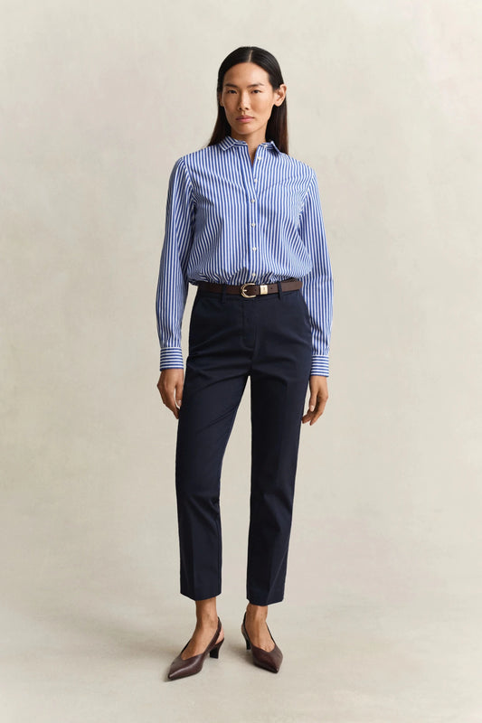 Young Ideas & Henmores - Slim Slack Trousers - 433 Evening Blue - 36