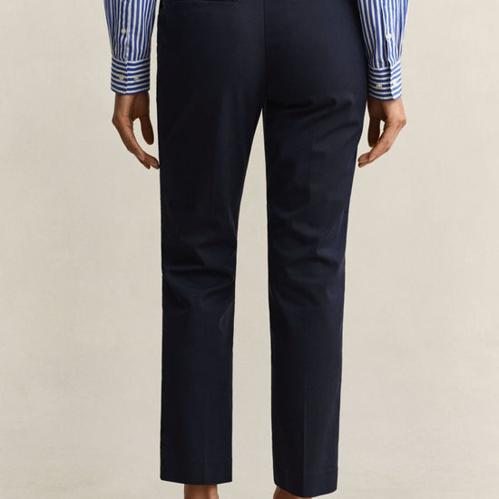 Young Ideas & Henmores - Slim Slack Trousers - 433 Evening Blue - 36