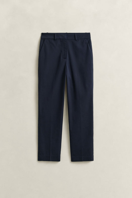 Young Ideas & Henmores - Slim Slack Trousers - 433 Evening Blue - 36
