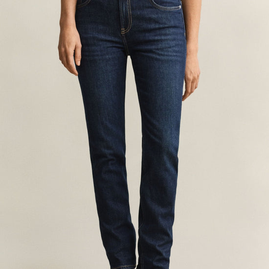Young Ideas & Henmores -Straight Stretch 32 Jeans -961 Dark Blue Worn In -27