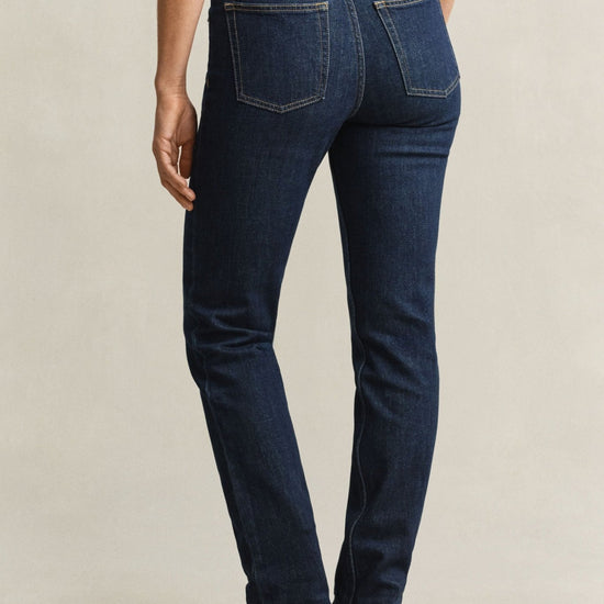 Young Ideas & Henmores -Straight Stretch 32 Jeans -961 Dark Blue Worn In -27