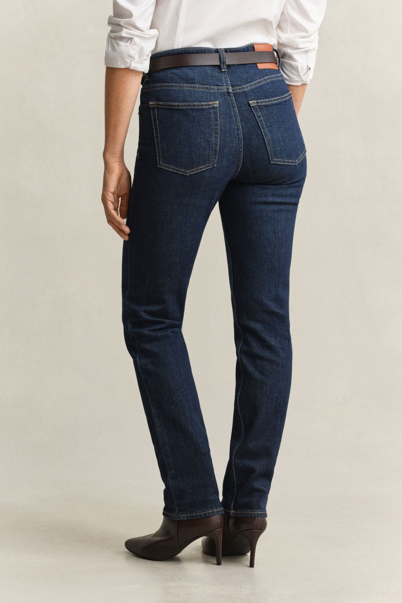 Young Ideas & Henmores -Straight Stretch 32 Jeans -961 Dark Blue Worn In -27
