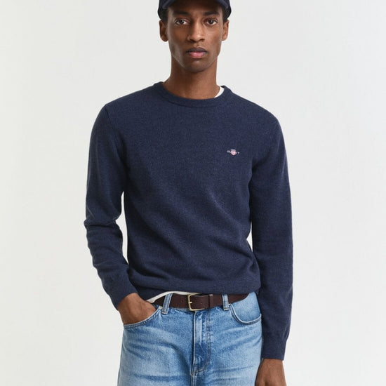 Young Ideas/Henmores - Superfine Lambswool Crew Neck - 374 Tartan Green - M