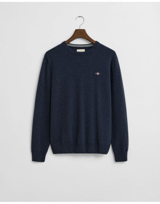 Young Ideas/Henmores - Superfine Lambswool Crew Neck - 374 Tartan Green - M