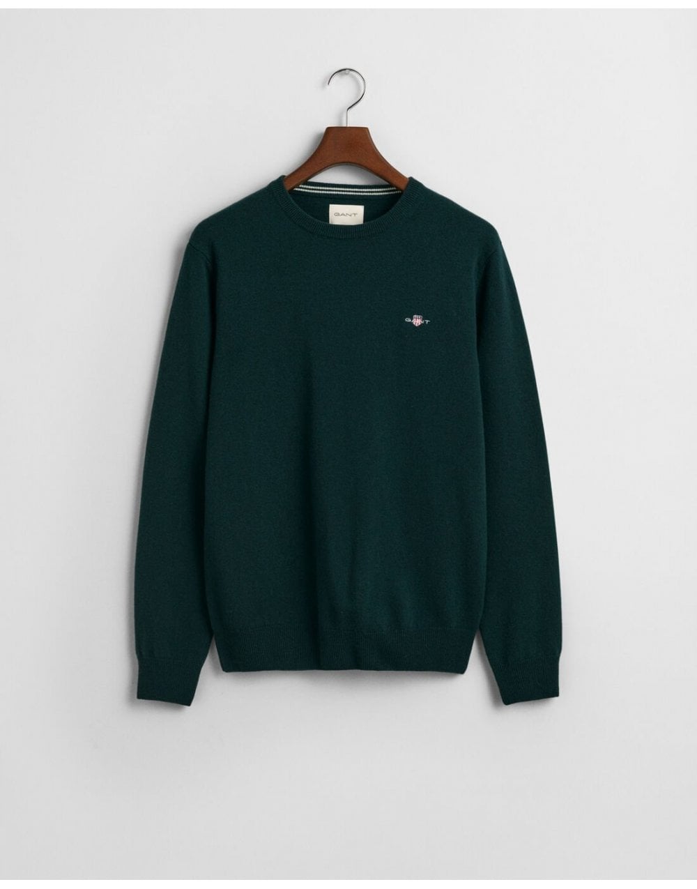 Young Ideas/Henmores - Superfine Lambswool Crew Neck - 374 Tartan Green - M