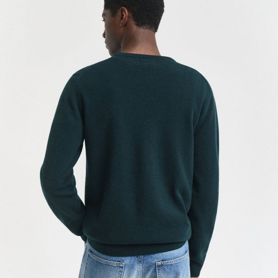 Young Ideas/Henmores - Superfine Lambswool Crew Neck - 374 Tartan Green - M