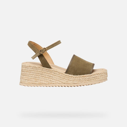 Young Ideas & Henmores - Alemeria Strap Wedges - Sage - 4