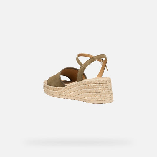 Young Ideas & Henmores - Alemeria Strap Wedges - Sage - 4