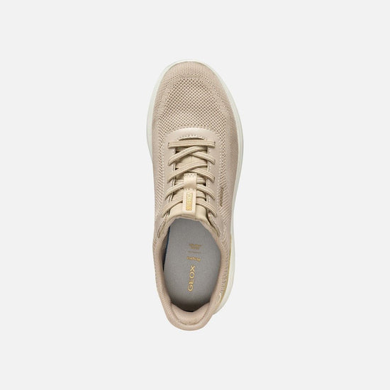 Young Ideas & Henmores - Spherica Plus Knitted Trainers - Light Taupe/Gold - 4