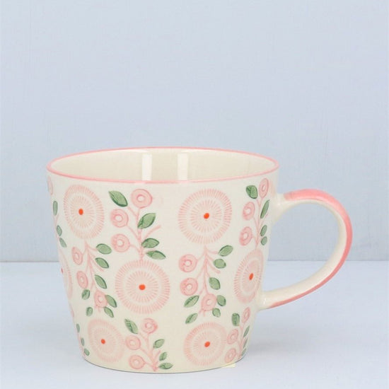 Young Ideas/Henmores - Bellis Daisy Stoneware Mug - White/Pink - OS