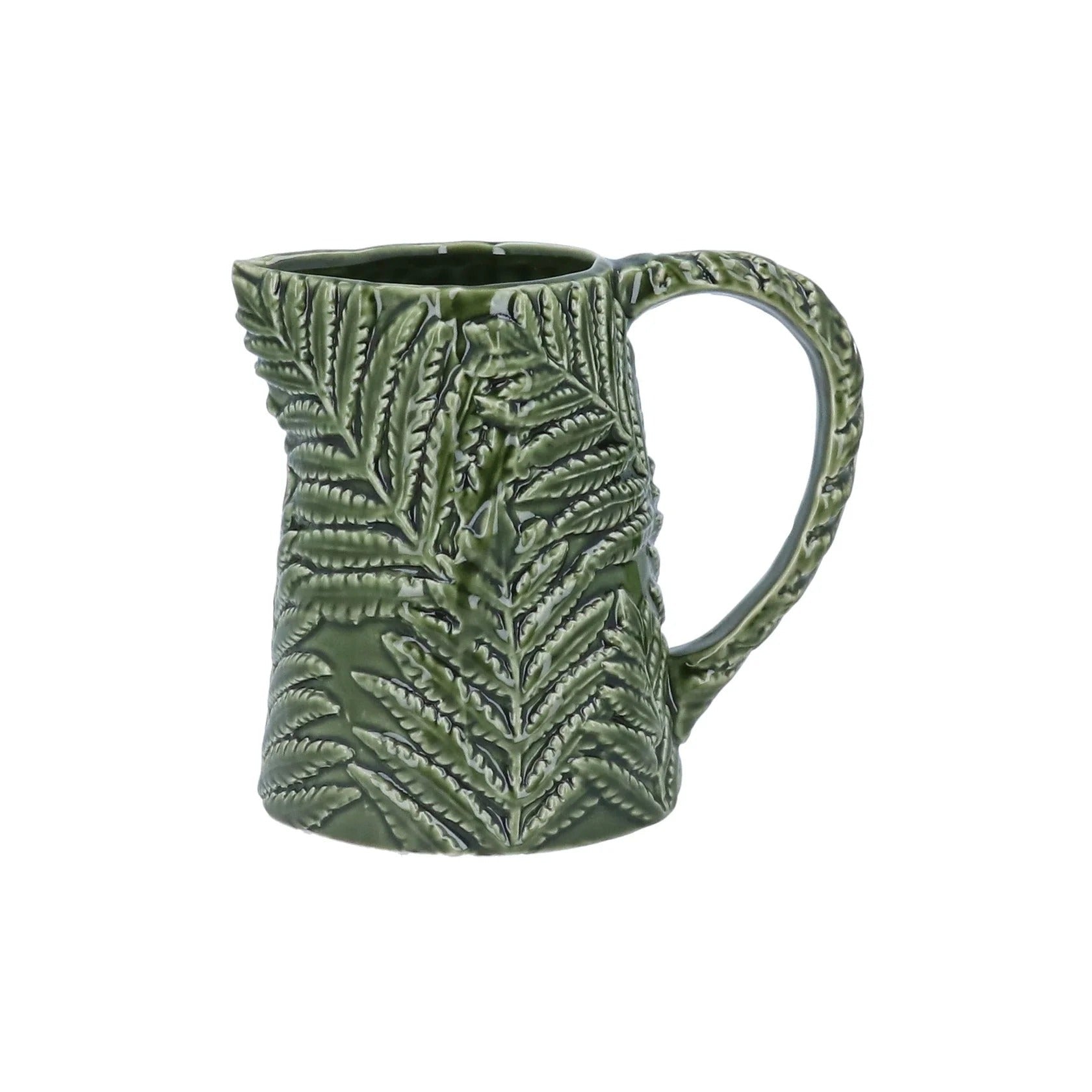 Young Ideas & Henmores - Ceramic Fern Jug - Green - S
