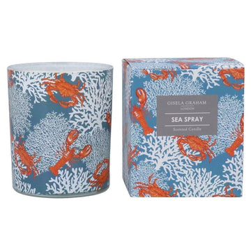 Young Ideas & Henmores - Coral & Shellfish Scented Boxed Candle Pot - Blue - OS