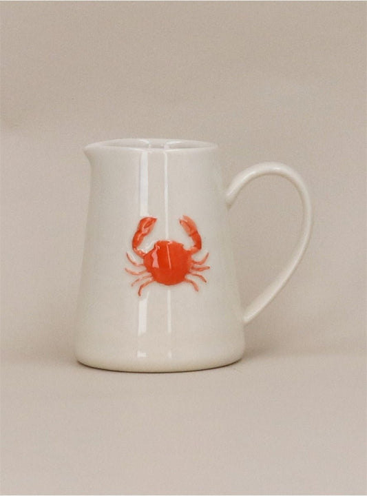 Young Ideas/Henmores - Crab Stoneware Mini Jug - White - OS