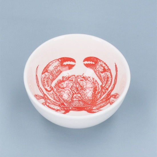 Young Ideas/Henmores - Crab Stoneware Mini Pinch Bowl - White - OS