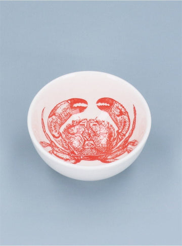 Young Ideas/Henmores - Crab Stoneware Mini Pinch Bowl - White - OS
