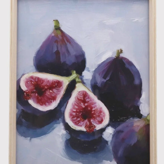 Young Ideas & Henmores - Figs Framed Print - Natural - L