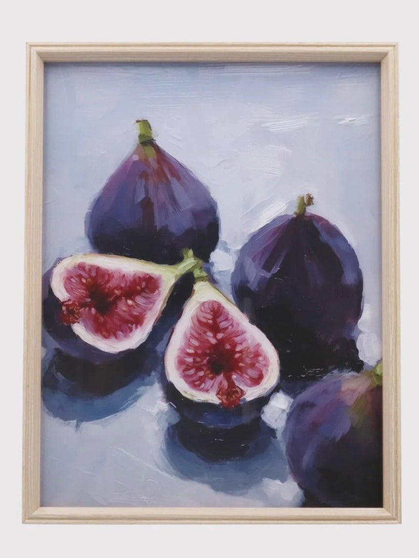 Young Ideas & Henmores - Figs Framed Print - Natural - L