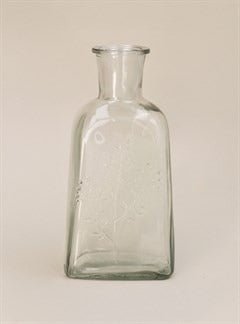 Young Ideas/Henmores - Glass Wildflower Bottle Vase - Clear - OS