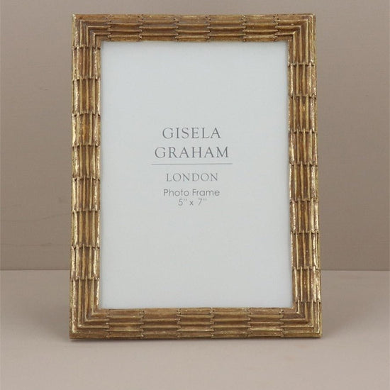 Young Ideas/Henmores - Groove Resin Picture Frame - Gold - 5x7