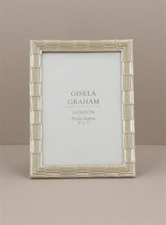 Young Ideas/Henmores - Groove Resin Picture Frame - Silver - 4x6