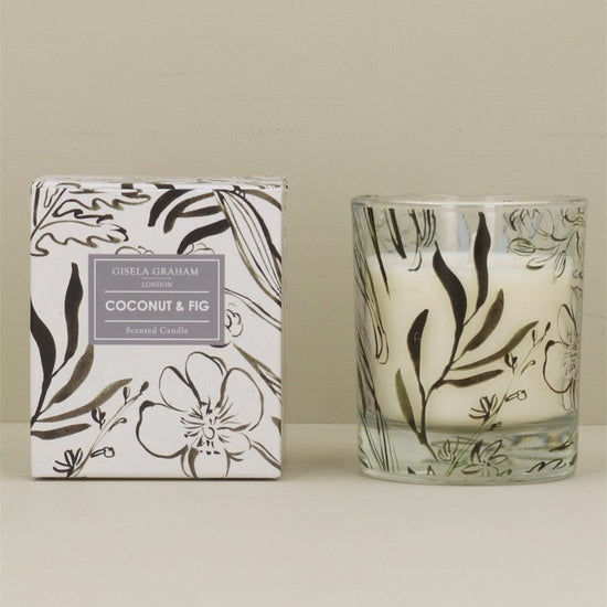 Young Ideas/Henmores - Ink Floral Scented Boxed Candle Pot - White - OS