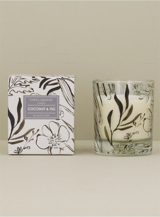 Young Ideas/Henmores - Ink Floral Scented Boxed Candle Pot - White - OS
