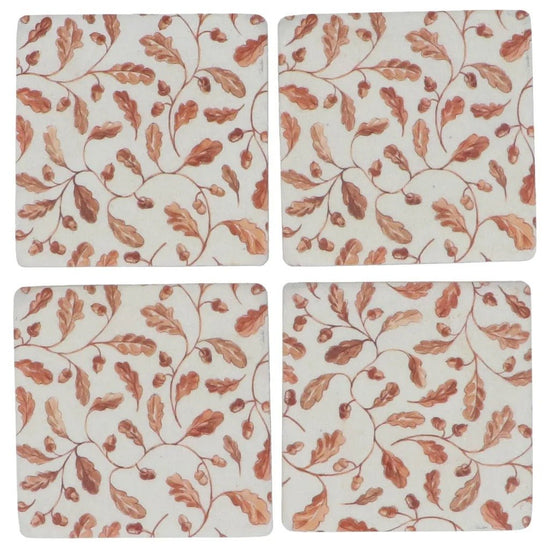 Young Ideas & Henmores - Oak Leaves Resin Coaster - Brown - OS
