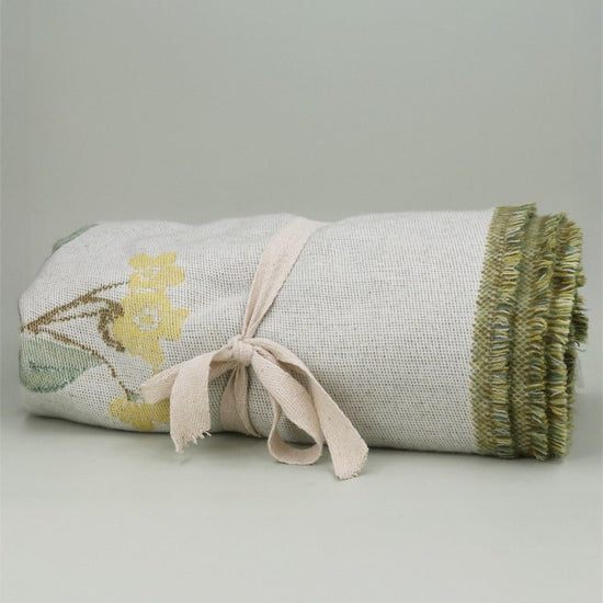 Young Ideas/Henmores - Oleander Flower Fine Cosy Throw - Yellow - OS