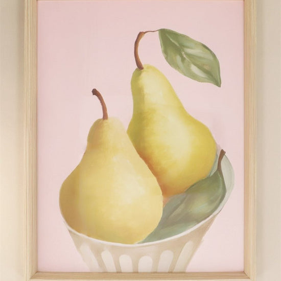 Young Ideas/Henmores - Pears Framed Print - Natural - L