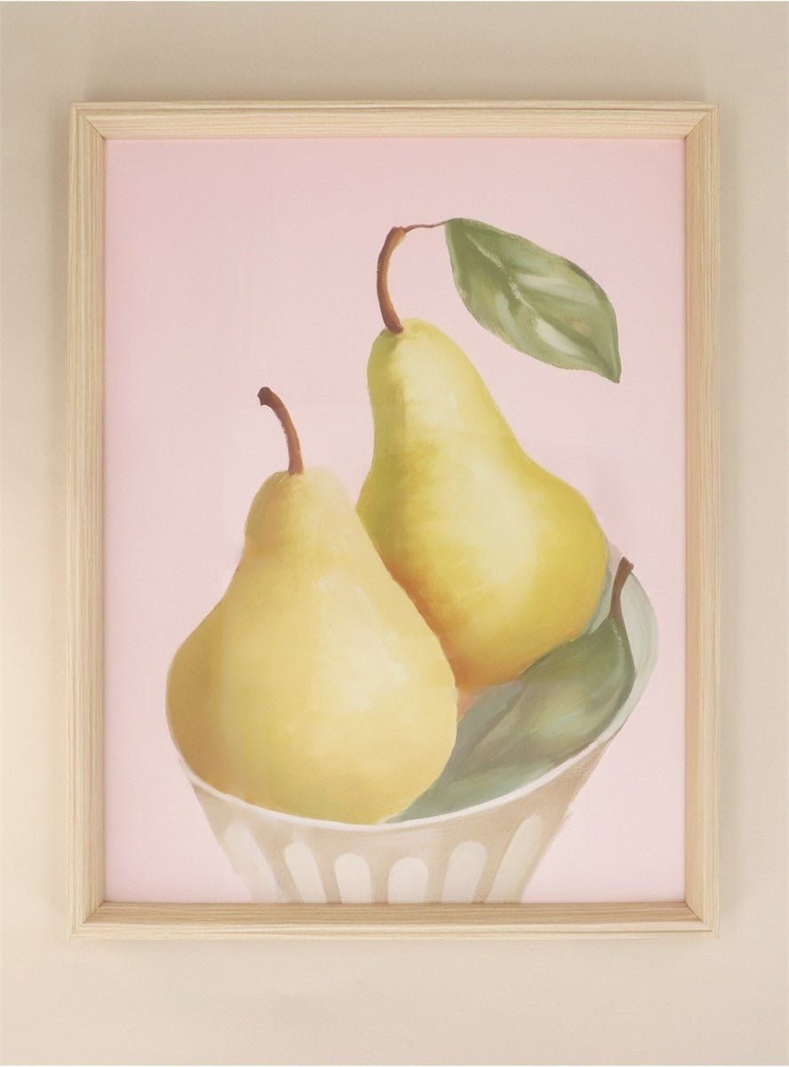 Young Ideas/Henmores - Pears Framed Print - Natural - L