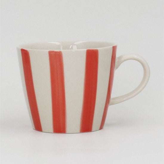Young Ideas/Henmores - Stripe Stoneware Mug - red - OS