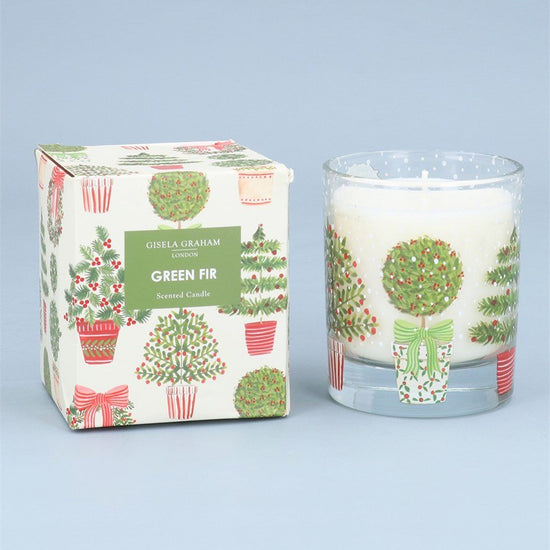 Young Ideas & Henmores -Topiary Boxed Scented Candle -Green/Clear -OS
