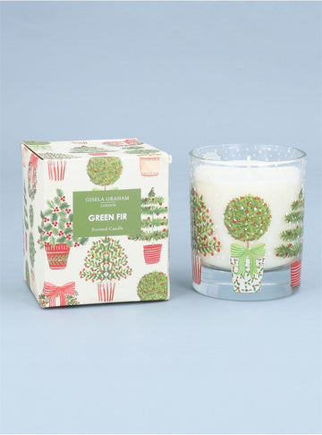 Young Ideas & Henmores -Topiary Boxed Scented Candle -Green/Clear -OS