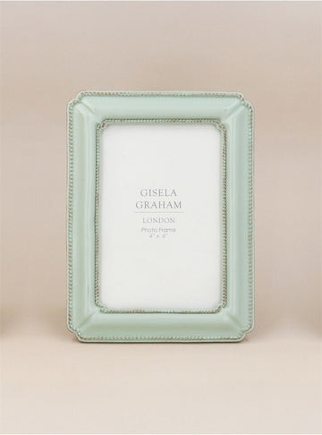 Young Ideas/Henmores - Verdigris Resin Classic Picture Frame - Soft Blue - 4x6