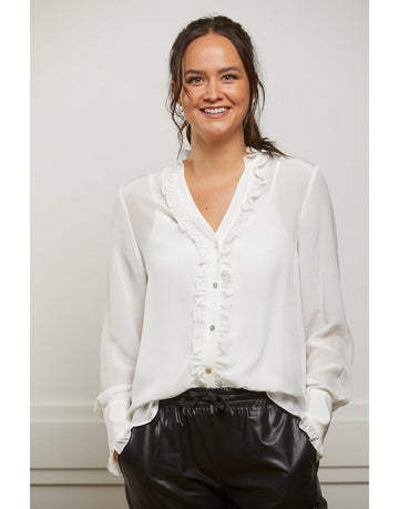 Young Ideas/Henmores - Emily Silk Blouse - Natural - S