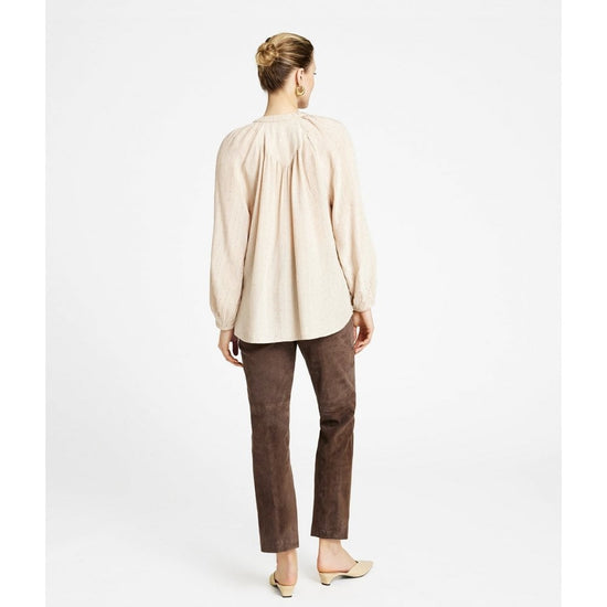 Young Ideas/Henmores - Annsofie Sequin V Neck Blouse - 7586 Nude Pink - 8