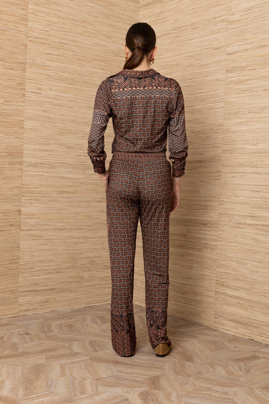 Young Ideas & Henmores -Elowen Pull On Trousers -Brown -S