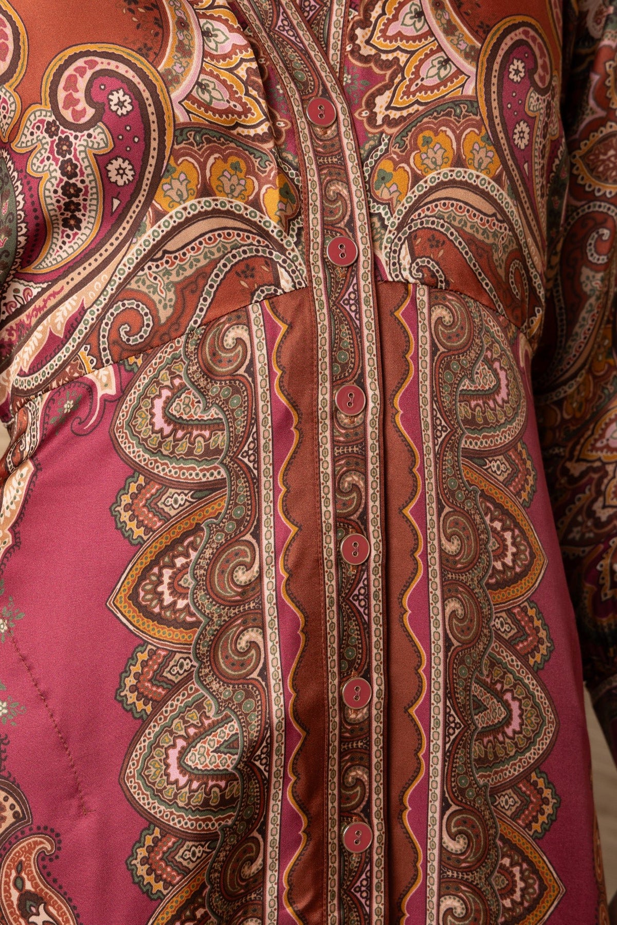 Young Ideas & Henmores -Sonali Button Down Dress -Pink -S