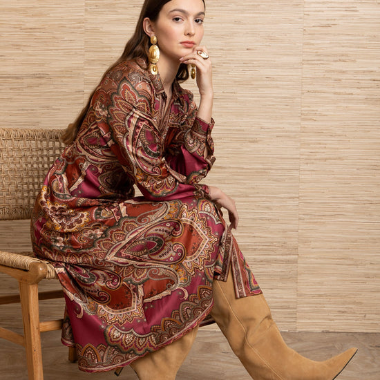 Young Ideas & Henmores -Sonali Button Down Dress -Pink -S