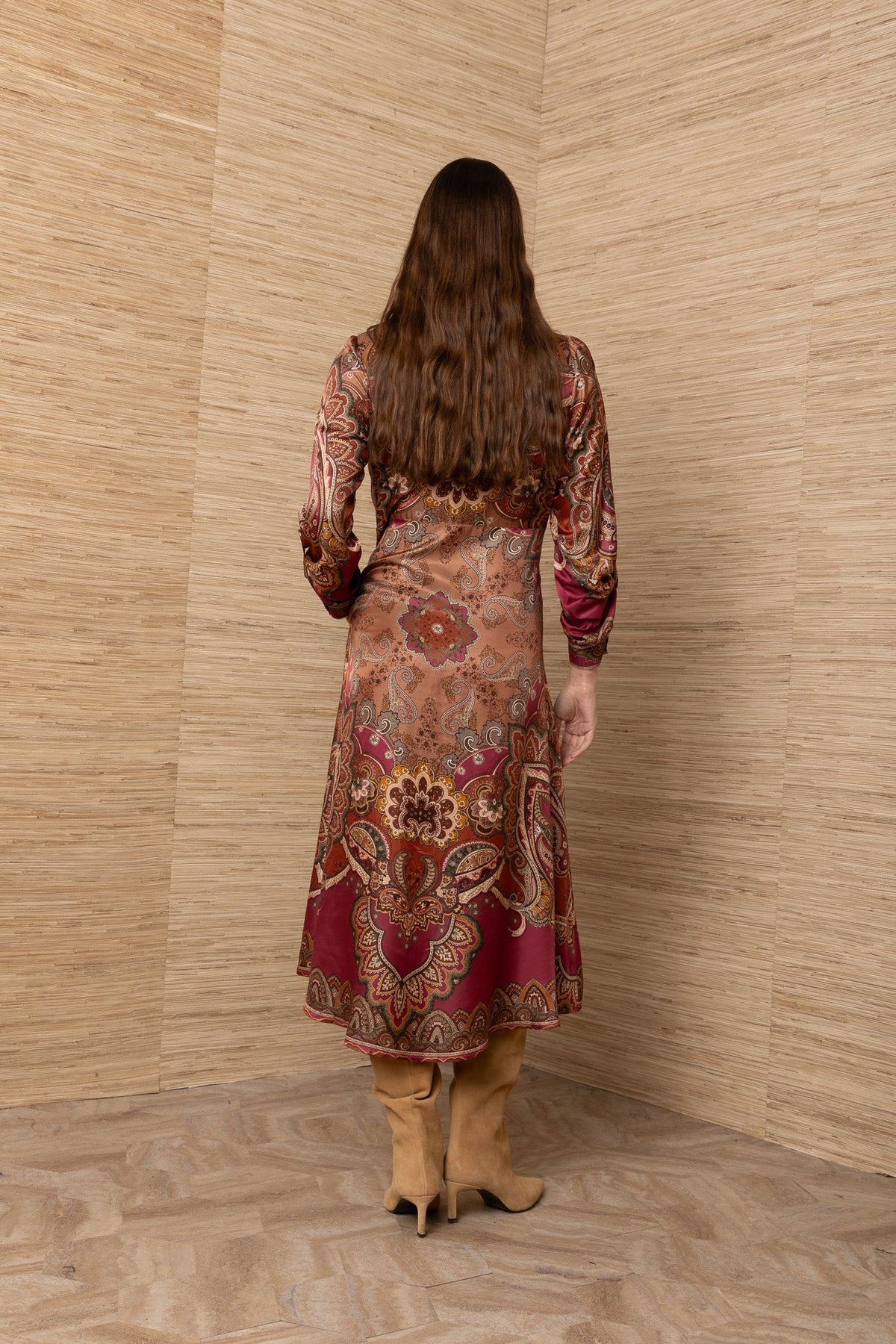 Young Ideas & Henmores -Sonali Button Down Dress -Pink -S