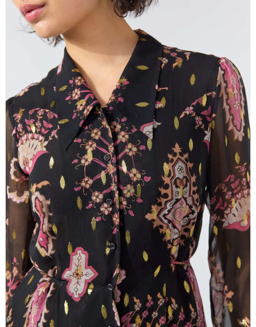 Young Ideas/Henmores - Dylan Shirt Dress - Black - S