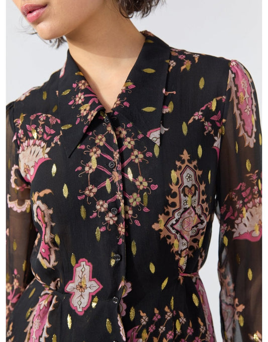 Young Ideas/Henmores - Dylan Shirt Dress - Black - S