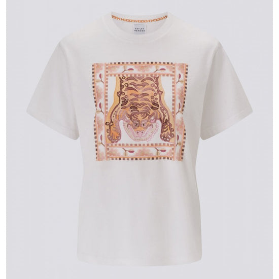 Young Ideas/Henmores - Lotus Tiger Graphic T-Shirt - White - S
