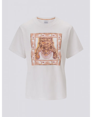 Young Ideas/Henmores - Lotus Tiger Graphic T-Shirt - White - S