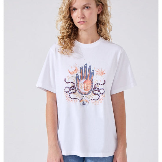 Young Ideas/Henmores - Written In The Stars Beaded T-Shirt - Black - XS