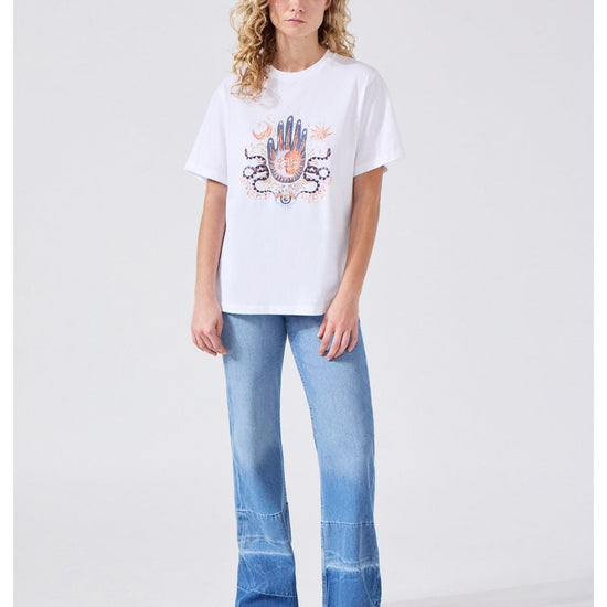 Young Ideas/Henmores - Written In The Stars Beaded T-Shirt - Black - XS